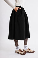 Audrey Skirt in Organic Black Cotton