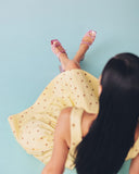 EF x Maguire Shoes COMING SOON - Curia Heeled Sandal in Pink Metallic