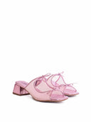 EF x Maguire Shoes COMING SOON - Curia Heeled Sandal in Pink Metallic