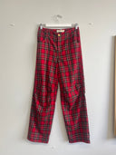 Eliza Faulkner Designs Inc. 4 Pre-loved Sam Pant Red Plaid - Size 4