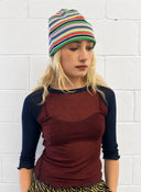 Eliza Faulkner Designs Inc. Accessories Beanie in Multi Stripe