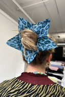 Eliza Faulkner Designs Inc. Accessories Blue Leopard Starfish Scrunchie