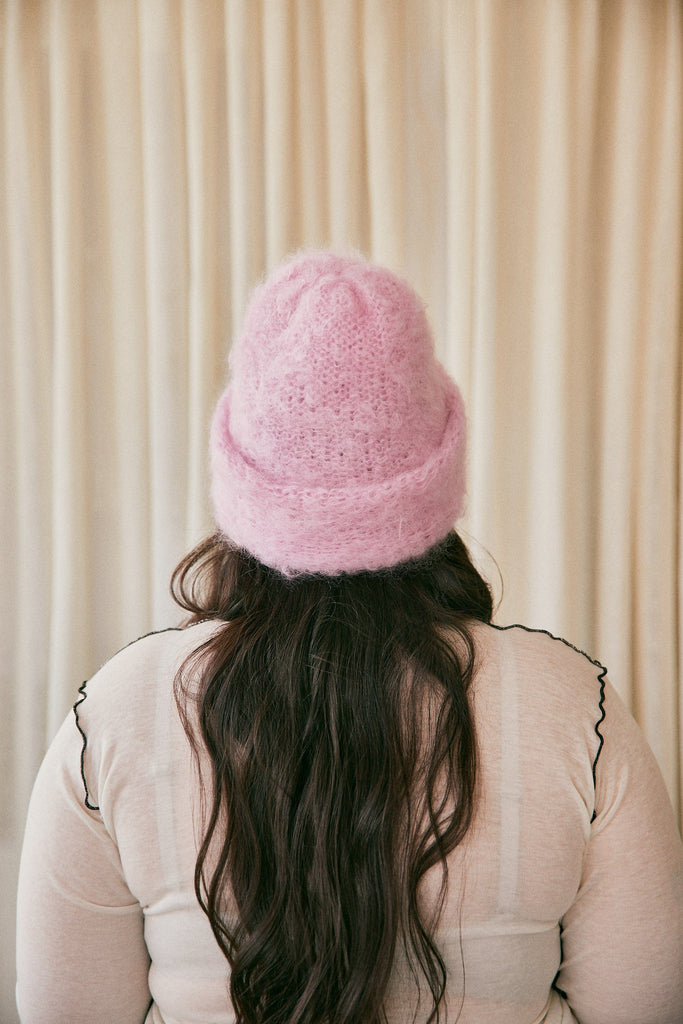 Eliza Faulkner Designs Inc. Accessories Cloud Mohair Beanie Orchid Pink