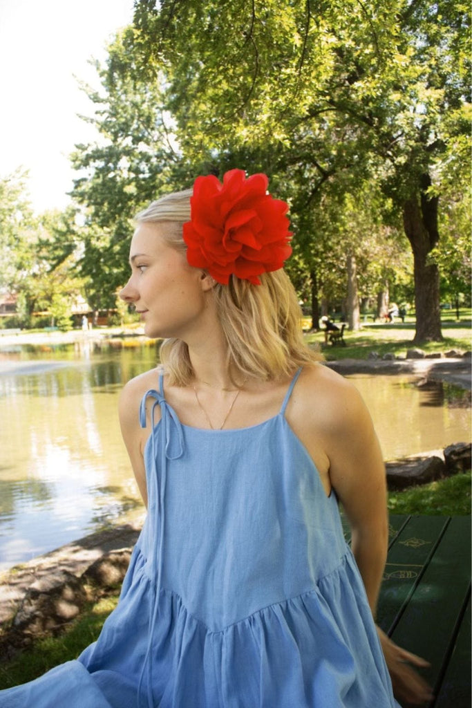 Eliza Faulkner Designs Inc. Accessories Red Flower Corsage