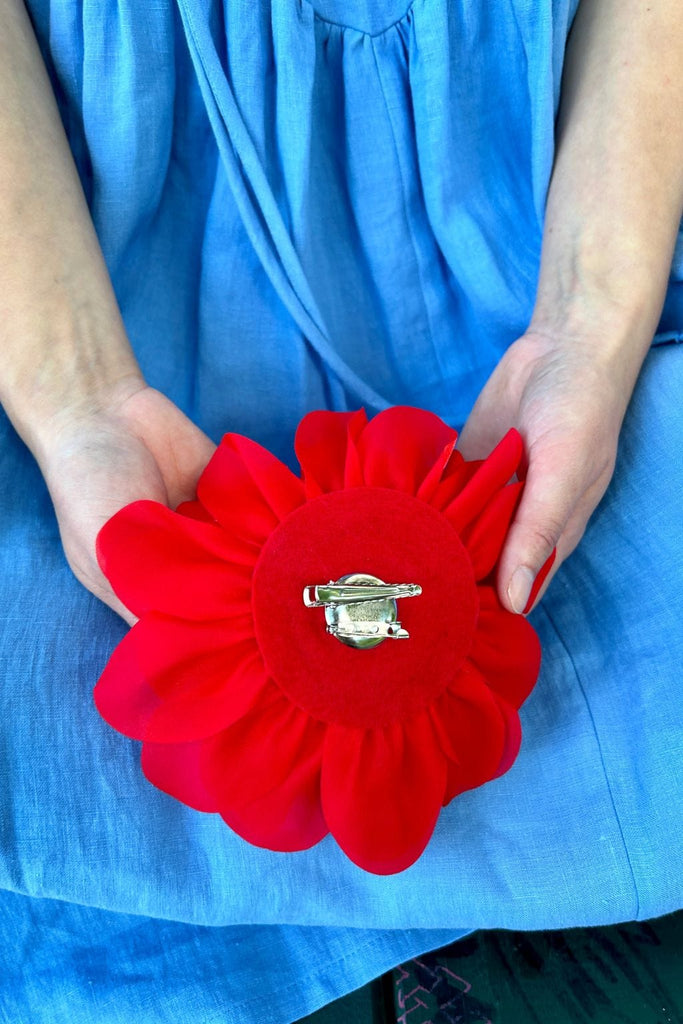 Eliza Faulkner Designs Inc. Accessories Red Flower Corsage