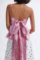 Eliza Faulkner Designs Inc. Agnes Top Pink Metallic