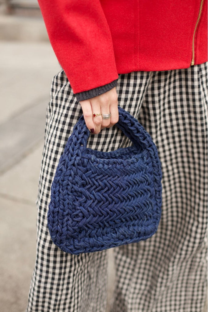 Eliza Faulkner Designs Inc. Bags Crochet Bag Denim