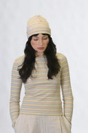 Eliza Faulkner Designs Inc. Beanie in Off-White Stripe