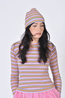 Eliza Faulkner Designs Inc. Beanie in Pink Stripe