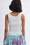 Eliza Faulkner Designs Inc. Becca Microknit Tank Top Off White