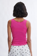 Eliza Faulkner Designs Inc. Becca Microknit Tank Top Pink