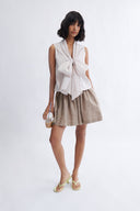 Eliza Faulkner Designs Inc. Blouses Annette Blouse Cream Stripe