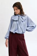 Eliza Faulkner Designs Inc. Blouses Bowie Blouse Blue