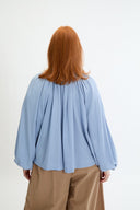 Eliza Faulkner Designs Inc. Blouses Bowie Blouse Blue