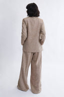 Eliza Faulkner Designs Inc. Blythe Blazer Beige Cotton Linen