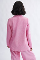 Eliza Faulkner Designs Inc. Blythe Blazer Pink Cotton Linen