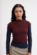 Eliza Faulkner Designs Inc. Candice Top Oxblood