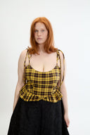 Eliza Faulkner Designs Inc. Candy Corset Yellow Plaid