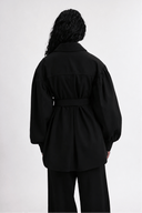 Eliza Faulkner Designs Inc. COMING SOON - Laurence Jacket in Organic Black Cotton