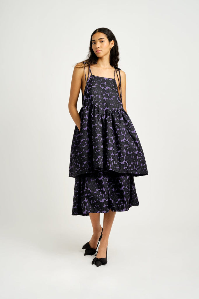 Eliza Faulkner Designs Inc. Dresses Amy Dress Jacquard Purple