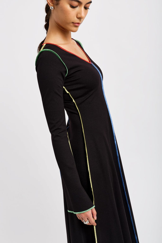Eliza Faulkner Designs Inc. Dresses Clara Dress Black & Multicolor