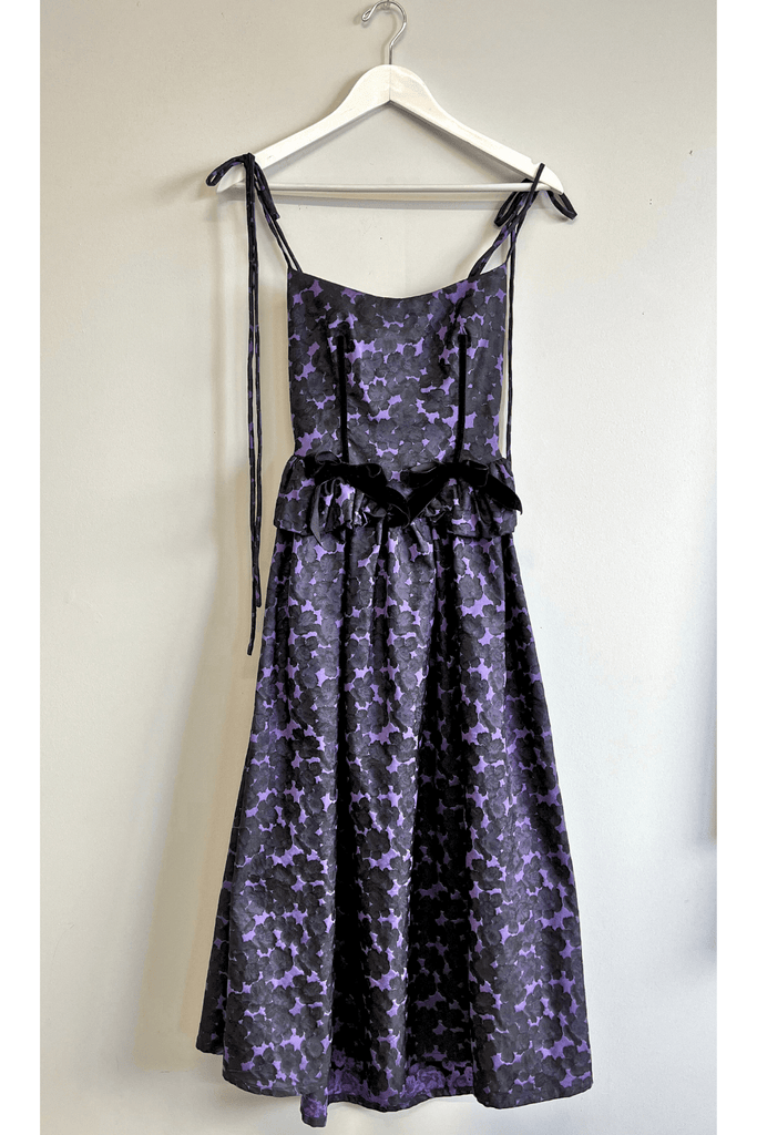 Eliza Faulkner Designs Inc. Dresses S Sample Tessa Dress Jacquard Purple