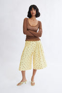 Eliza Faulkner Designs Inc. Frances Polka Dot Short In Banana Split