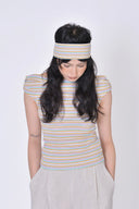 Eliza Faulkner Designs Inc. Headband in Off-White Stripe