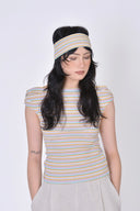 Eliza Faulkner Designs Inc. Headband in Off-White Stripe