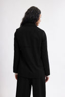 Eliza Faulkner Designs Inc. Jackets Blythe Blazer in Black Pinstripe