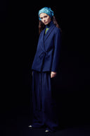Eliza Faulkner Designs Inc. Jackets Blythe Blazer in Navy Pinstripe