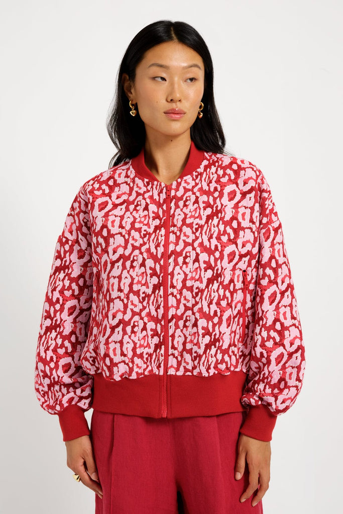 Eliza Faulkner Designs Inc. Jackets Frida Jacket Red Leopard