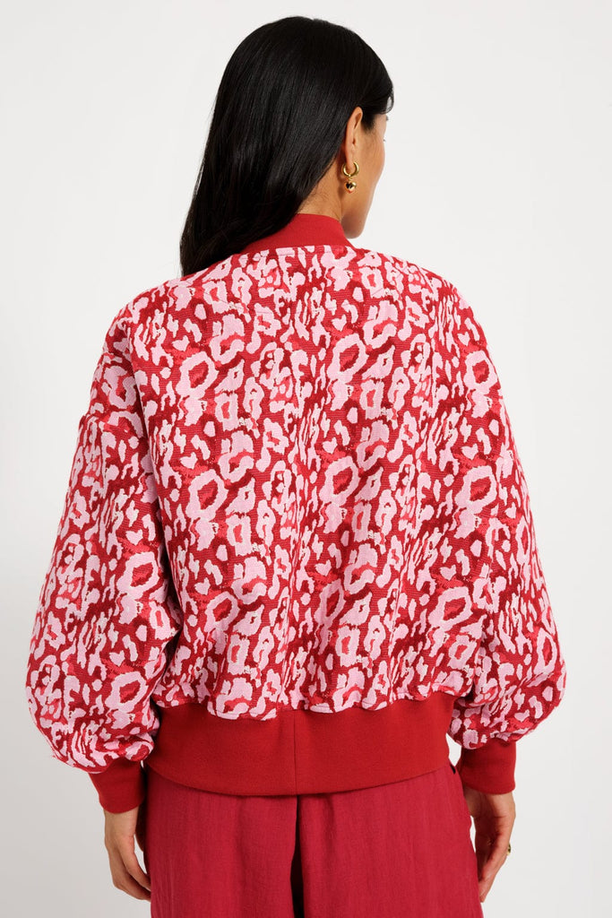 Eliza Faulkner Designs Inc. Jackets Frida Jacket Red Leopard