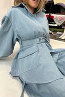 Eliza Faulkner Designs Inc. Jackets Laurence Jacket in Light Denim