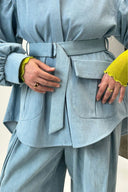 Eliza Faulkner Designs Inc. Jackets Laurence Jacket in Light Denim