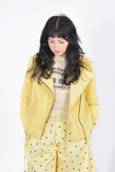 Eliza Faulkner Designs Inc. Jackets Marigold Moto Jacket in Yellow Corduroy