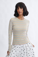 Eliza Faulkner Designs Inc. Jamie Top Off White Stripe