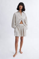 Eliza Faulkner Designs Inc. Jeanette Short Cream Linen