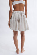 Eliza Faulkner Designs Inc. Jeanette Short Cream Linen