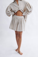 Eliza Faulkner Designs Inc. Jeanette Short Cream Linen