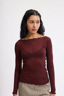 Eliza Faulkner Designs Inc. Jess Top Oxblood