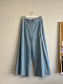Eliza Faulkner Designs Inc. Large Pre-loved Romy Linen Pant Bleached Denim - Size L