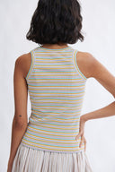 Eliza Faulkner Designs Inc. Linnea Tank Off White Stripe