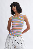 Eliza Faulkner Designs Inc. Linnea Tank Pink Stripe