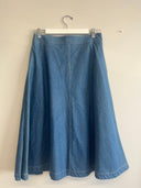 Eliza Faulkner Designs Inc. M Pre-loved Winnie Skirt Denim - Size M