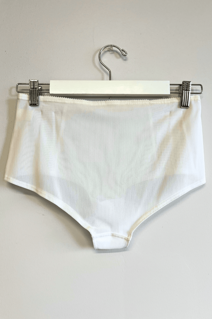 Eliza Faulkner Designs Inc. M Sample Gemma Pantie White Mesh