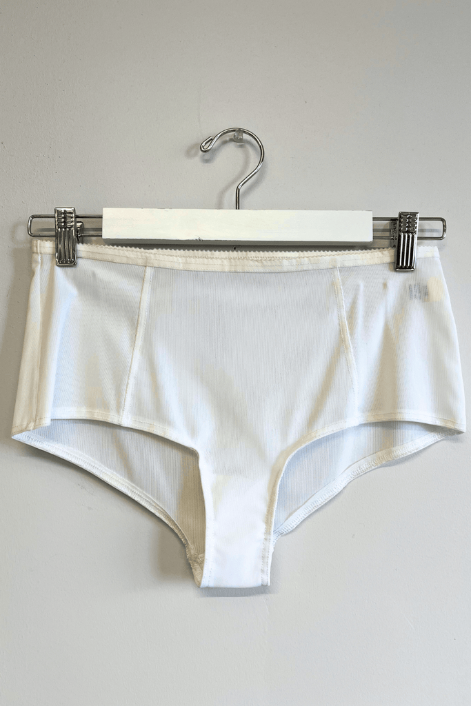 Eliza Faulkner Designs Inc. M Sample Gemma Pantie White Mesh