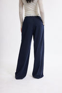 Eliza Faulkner Designs Inc. Miranda Trouser Navy Pinstripe
