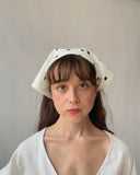 Eliza Faulkner Designs Inc. One Size Headscarf White Polka Dot