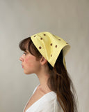 Eliza Faulkner Designs Inc. One Size Headscarf Yellow Polka Dot